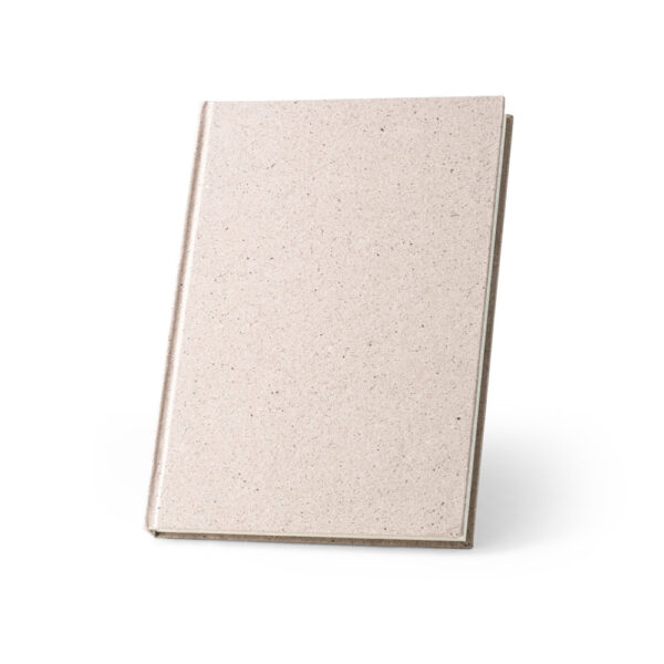 ORGANIC RIGID. Bloco de notas A5 com capa rígida fabricada a partir de matéria orgânica de elefante (80%)