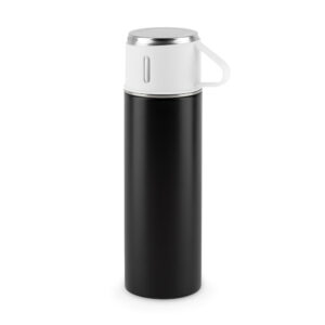 COMANECI. Garrafa em aço inoxidável (90% reciclado) de parede dupla, com acabamento em mate 490 mL