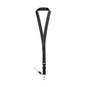 MURRAY. Lanyard em poliéster com mosquetão em meta