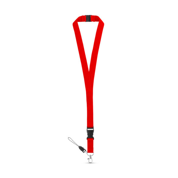 MURRAY. Lanyard em poliéster com mosquetão em meta - Image 3