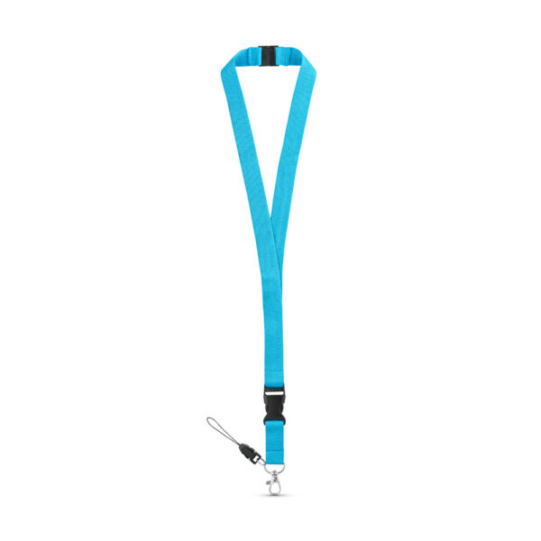 MURRAY. Lanyard em poliéster com mosquetão em meta - Image 7