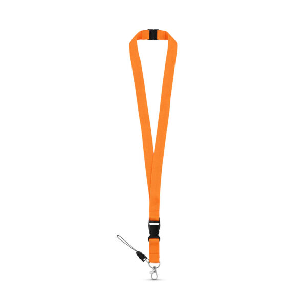 MURRAY. Lanyard em poliéster com mosquetão em meta - Image 8