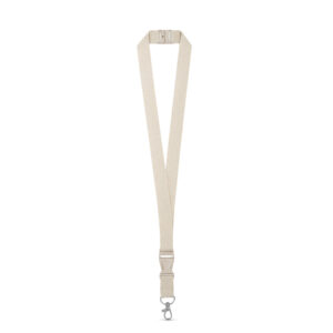 BALLINA. Lanyard 100% algodão com mosquetão em metal