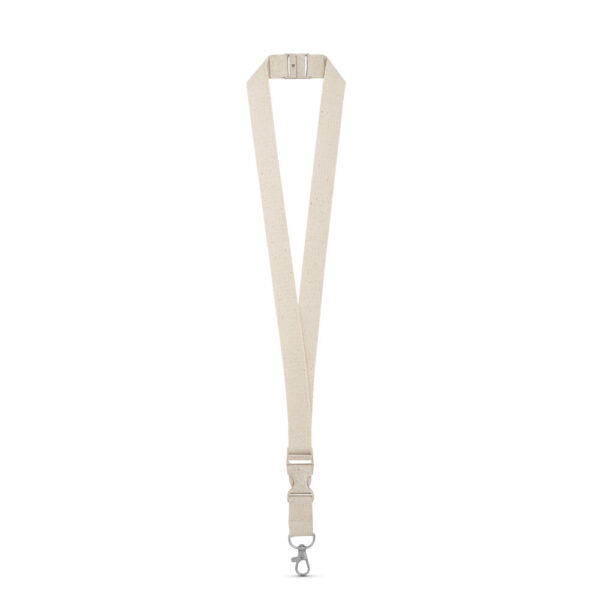 BALLINA. Lanyard 100% algodão com mosquetão em metal