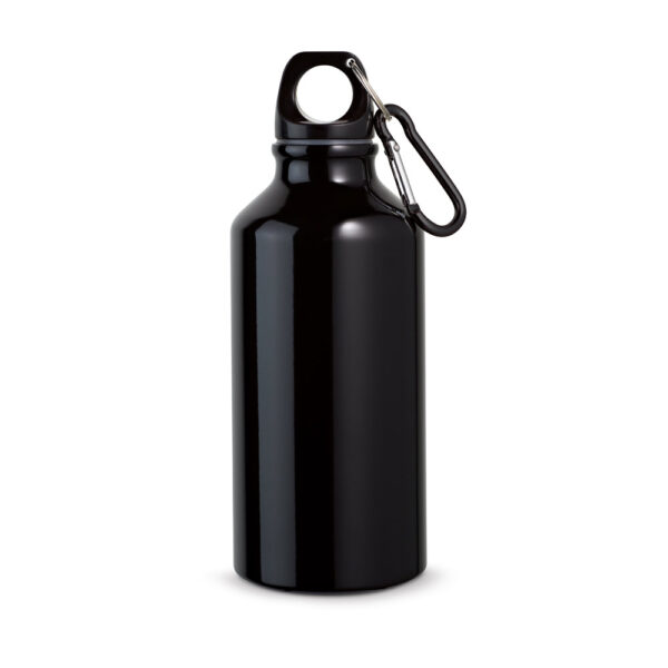 LANDSCAPE S. Garrafa de desporto em alumínio com mosquetão 400 mL