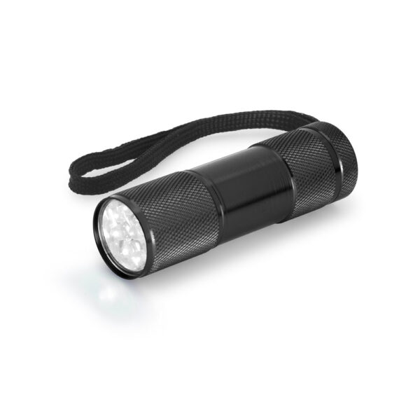 FLASHY. Lanterna em alumínio com 9 LEDs