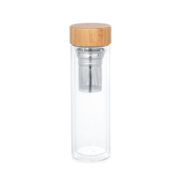 MAKAROVA. Garrafa em vidro borossilicato com infusores 490 mL