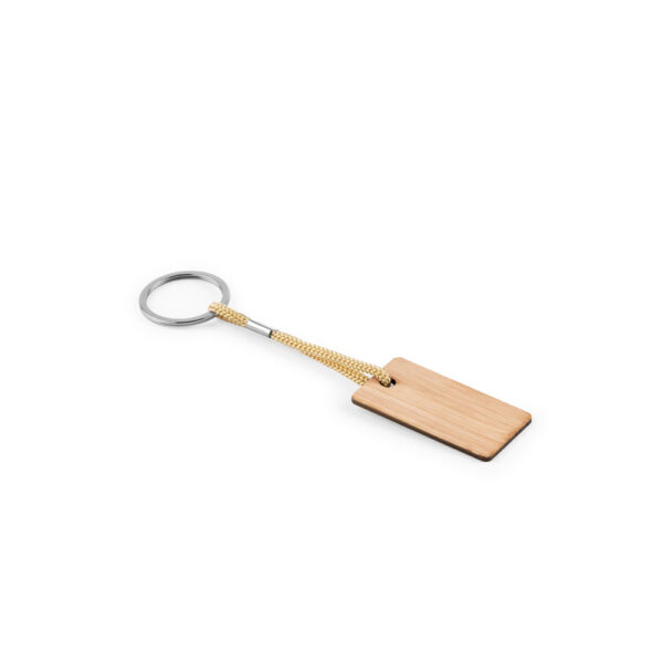 HOPPS. Porta-chaves retangular em bambu com corda em PET - Image 4