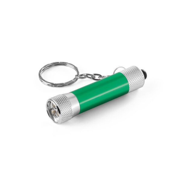 RE-LERGAN. Porta-chaves em alumínio (92% reciclado) com lanterna de 3 luzes LEDs - Image 3