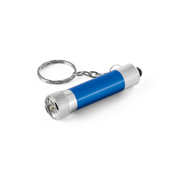 RE-LERGAN. Porta-chaves em alumínio (92% reciclado) com lanterna de 3 luzes LEDs - Image 4
