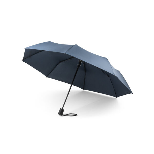 CIMONE. Guarda-chuva em poliéster reciclado (100% rPET) 190T pongee dobrável com abertura automática - Image 2