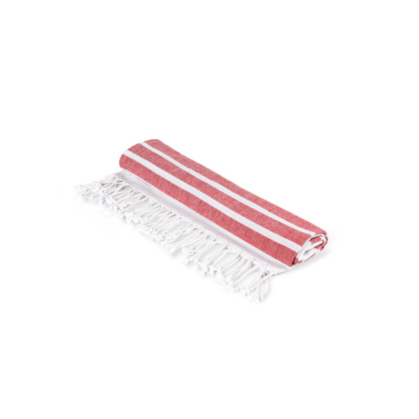 SARDENHA. Toalha de praia em algodão (70% reciclado) e poliéster (30% reciclado) (180 g/m²)
