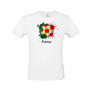 #E150 T-shirt B&C #E150, tam. grande branco - 100% Algodão (investindo em Better Cotton)