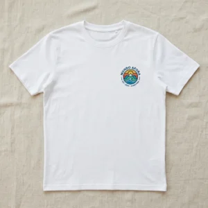 T-shirt branca unissexo de 150g
