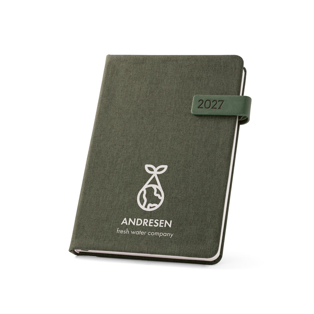 ANDRESEN A5. Agenda A5 em poliéster reciclado (100% rPET) - Image 3
