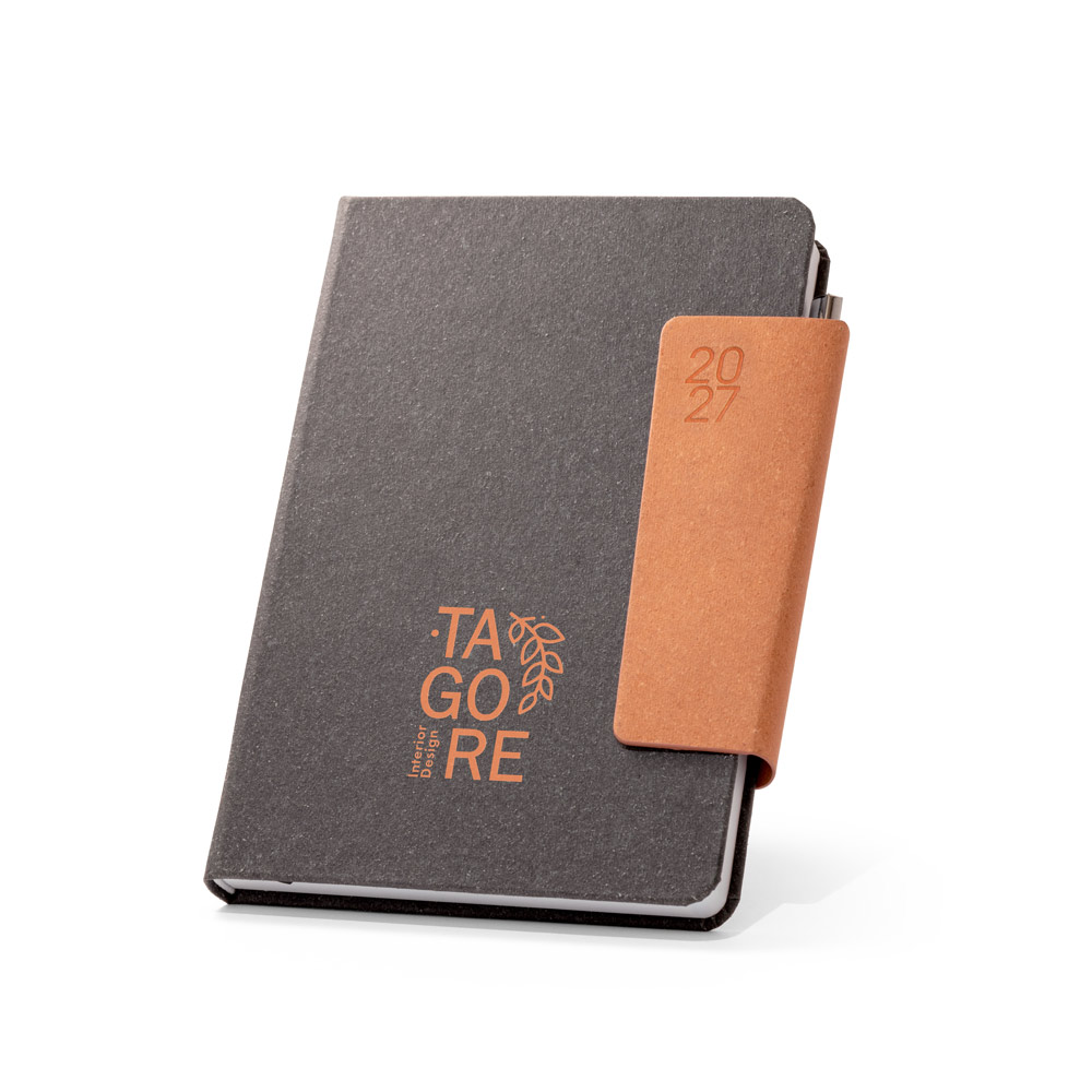 TAGORE A5. Agenda A5 em pele (58% reciclada) - Image 3