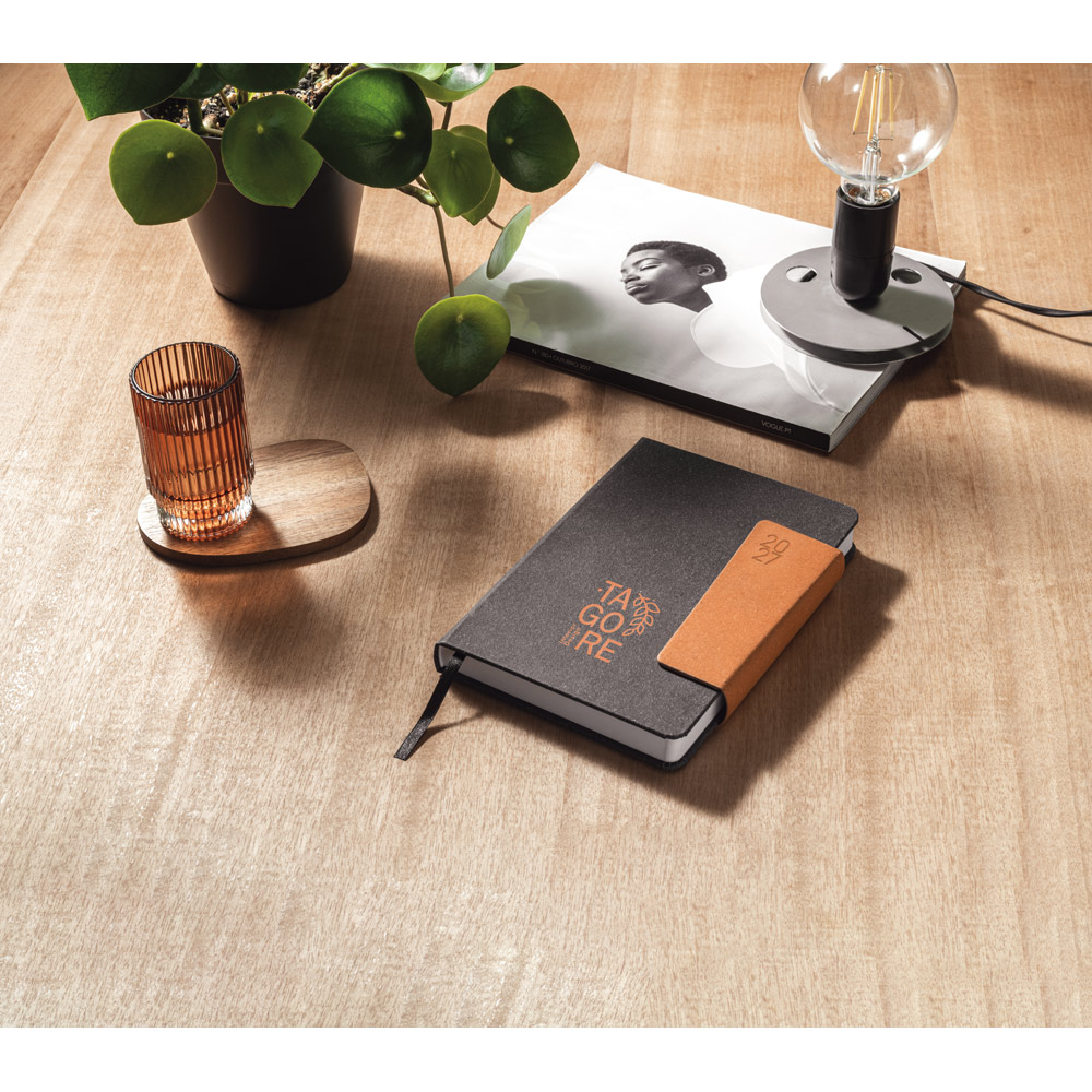 TAGORE A5. Agenda A5 em pele (58% reciclada) - Image 4