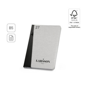 LARSSON B5. Agenda B5 em poliéster reciclado (100% rPET)